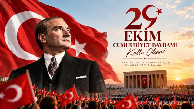 Spor camiası, 29 Ekim Cumhuriyet Bayramı'nı kutladı